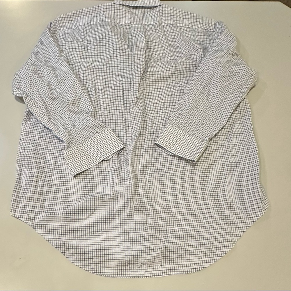 Lauren Ralph Lauren Men's Blue Checkered Shirt 17.5 32-33 - Picture 2 of 5